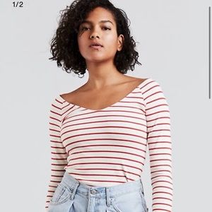 Levi’s Off Shoulder Tee